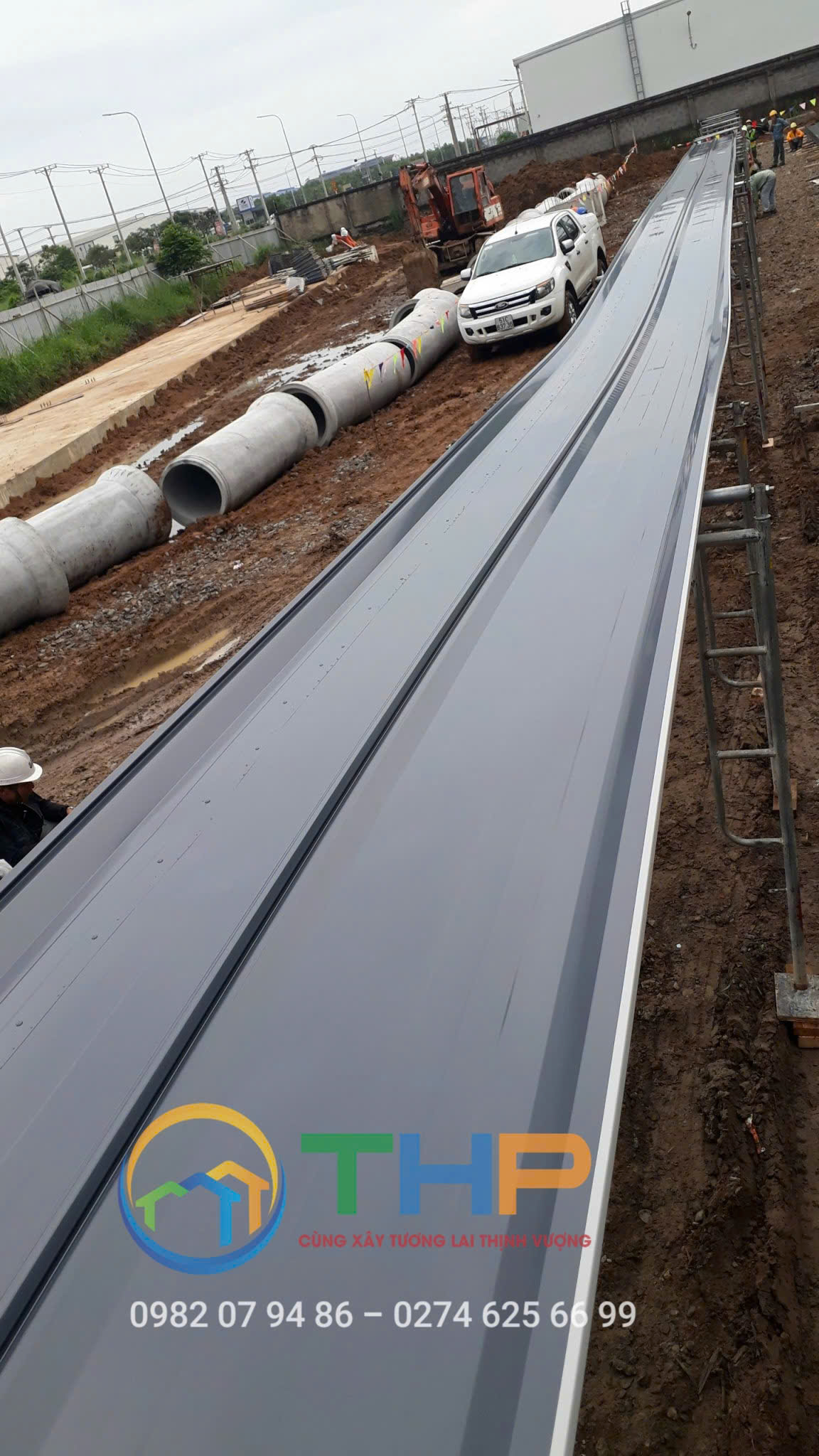 Tôn Seamlock không dùng vít dùng lợp mái nhà xưởng