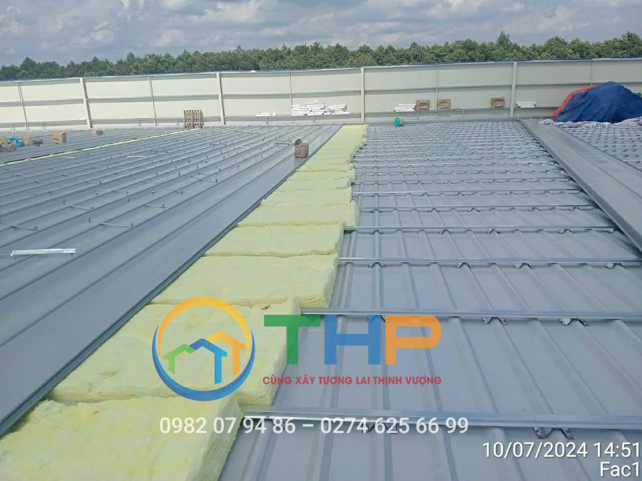 Tôn seamlock thay mái nhà xưởng